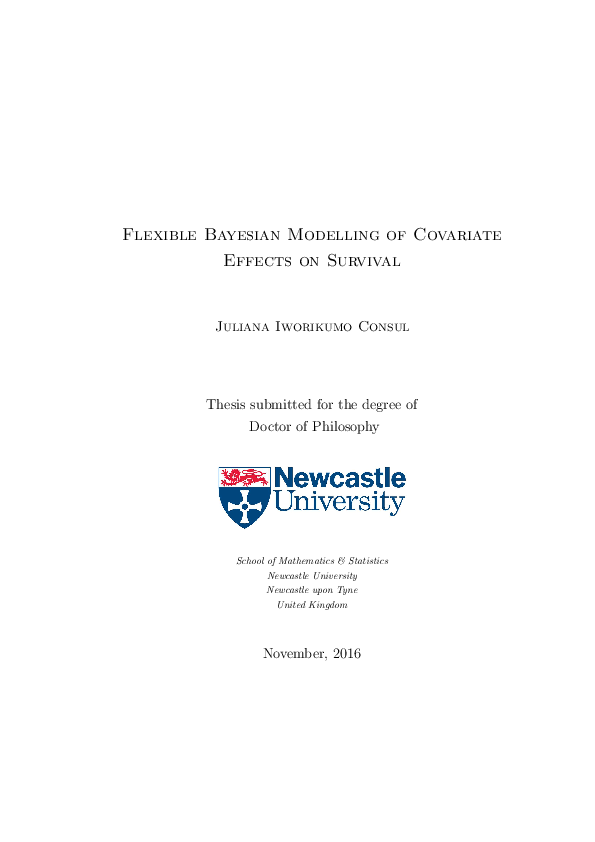 (PDF) a Flexible Baysian modelling of covariate effects on survival