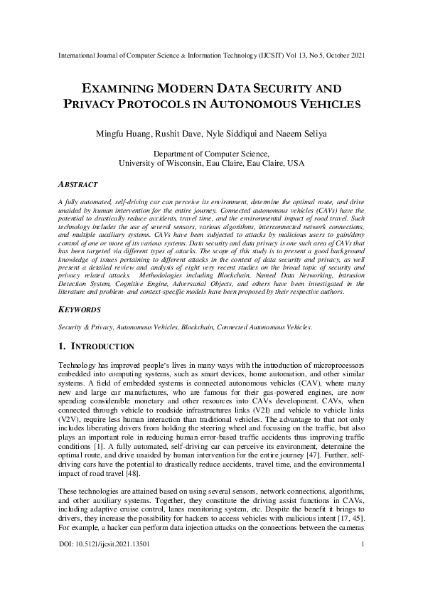 (PDF) Examining Modern Data Security and Privacy Protocols in ...