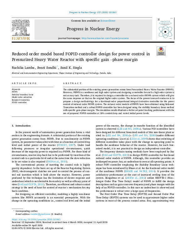 (PDF) Reduced order model based FOPID controller design for power ...