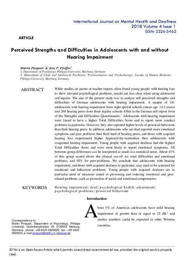 (PDF) Perceived social support in adolescents with and without visual ...