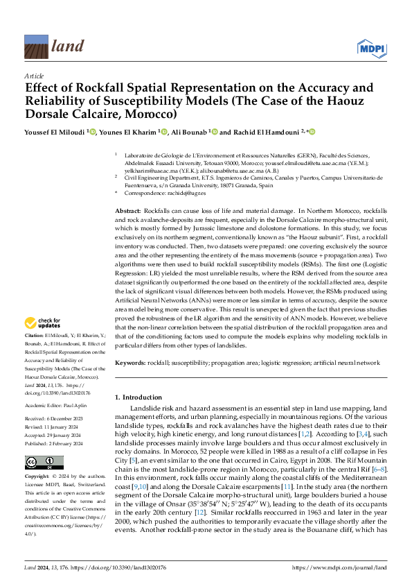 (PDF) Effect of Rockfall Spatial Representation on the Accuracy and ...
