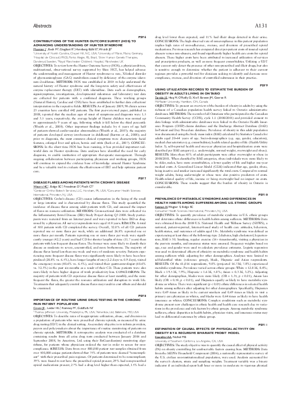 (PDF) PSY8 Importance of Routine Urine Drug Testing in the Chronic Pain ...