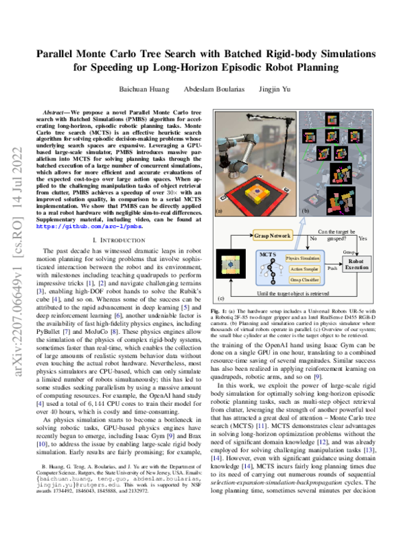 (PDF) Parallel Monte Carlo Tree Search with Batched Rigid-body ...