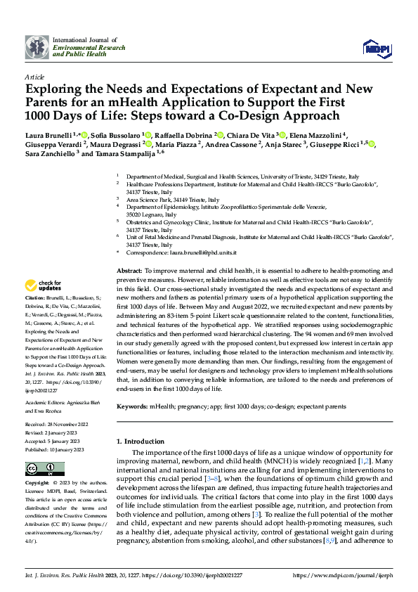 (PDF) Exploring the Needs and Expectations of Expectant and New Parents ...