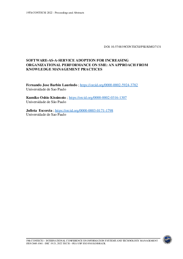 (PDF) Software-As-A-Service Adoption for Increasing Organizational ...
