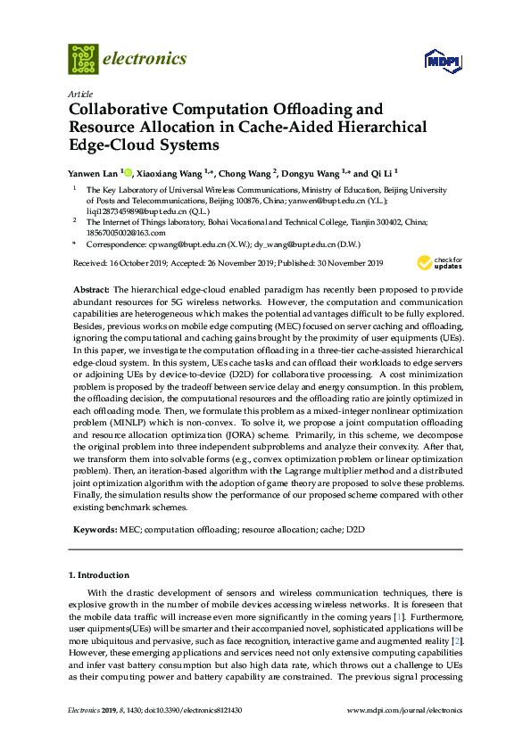 (PDF) Collaborative Computation Offloading and Resource Allocation in ...
