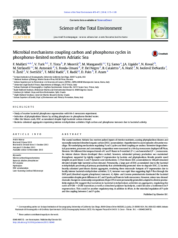 (PDF) Microbial mechanisms coupling carbon and phosphorus cycles in ...
