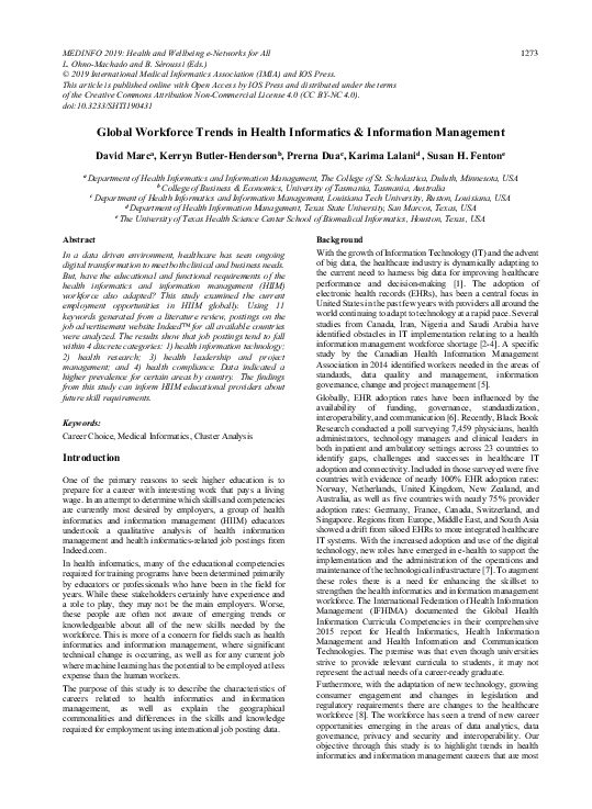 (PDF) Global Workforce Trends in Health Informatics & Information ...
