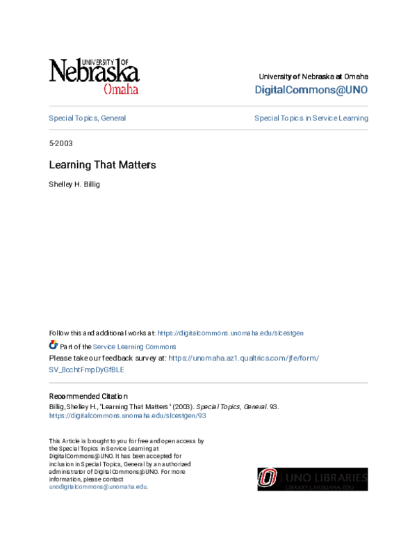 (PDF) Learning That Matters