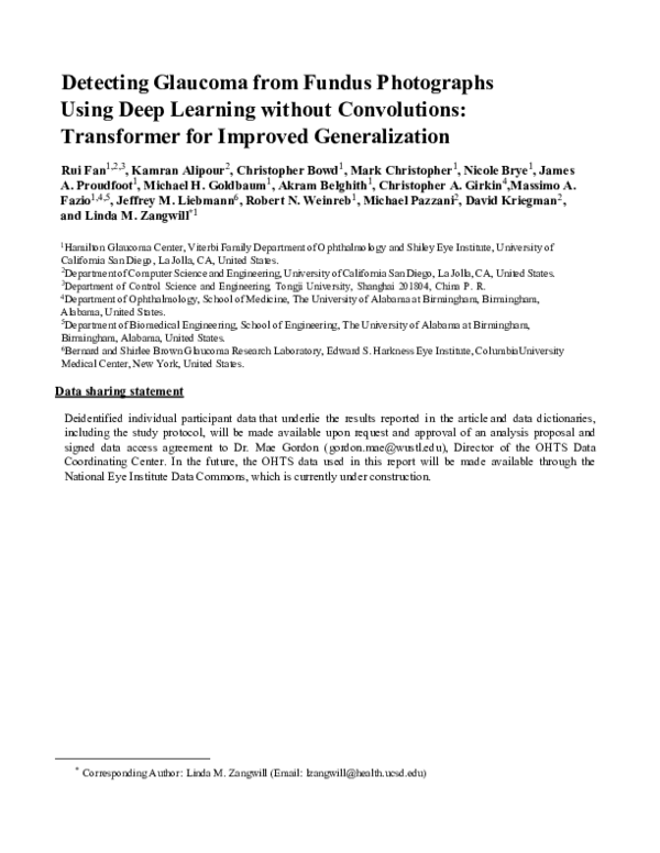 (PDF) Detecting Glaucoma from Fundus Photographs Using Deep Learning ...