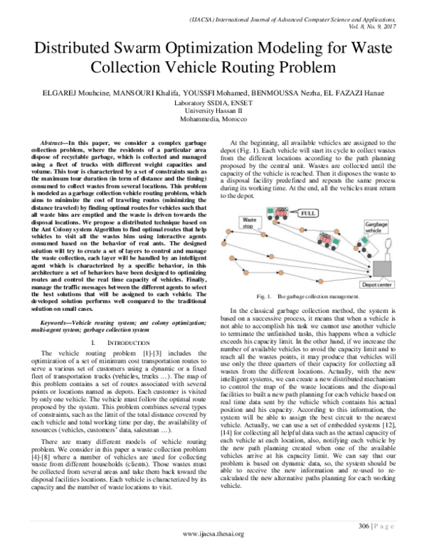 (PDF) Distributed Swarm Optimization Modeling for Waste Collection ...