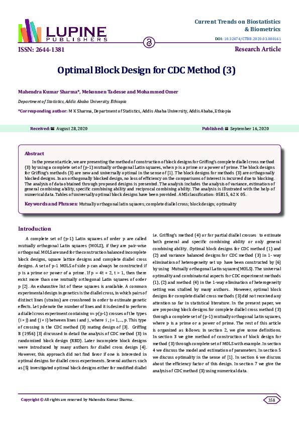 (PDF) Optimal Block Design for CDC Method (3)