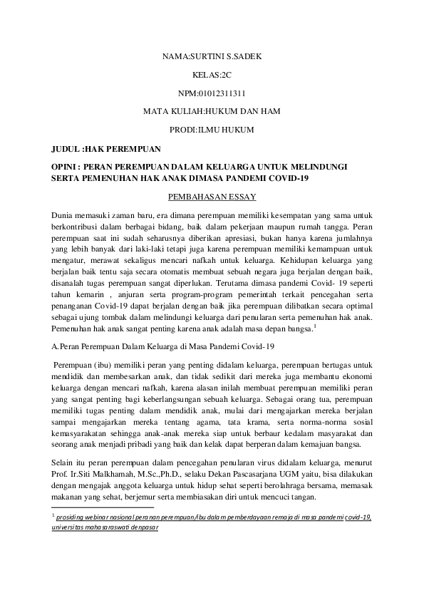 (PDF) NAMA:SURTINI S.SADEK KELAS:2C NPM:01012311311 MATA KULIAH:HUKUM ...