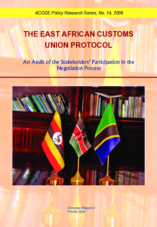 (PDF) THE EAST AFRICAN CUSTOMS UNION PROTOCOL An Audit of the ...