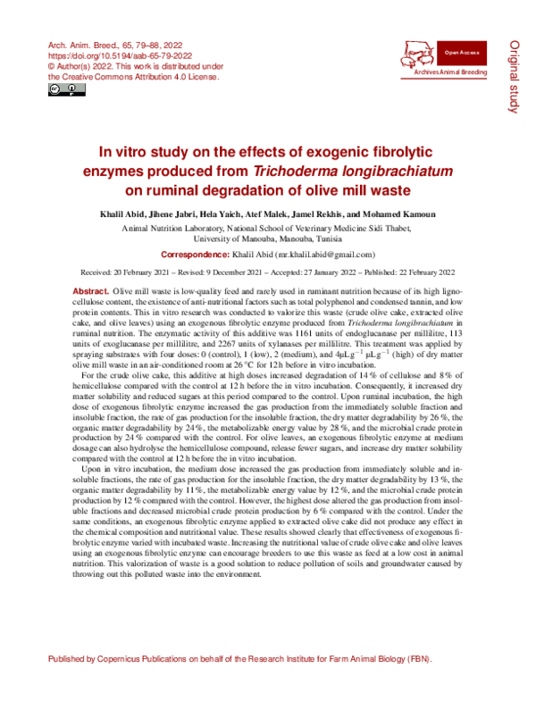 (PDF) In vitro study on the effects of exogenic fibrolytic enzymes ...