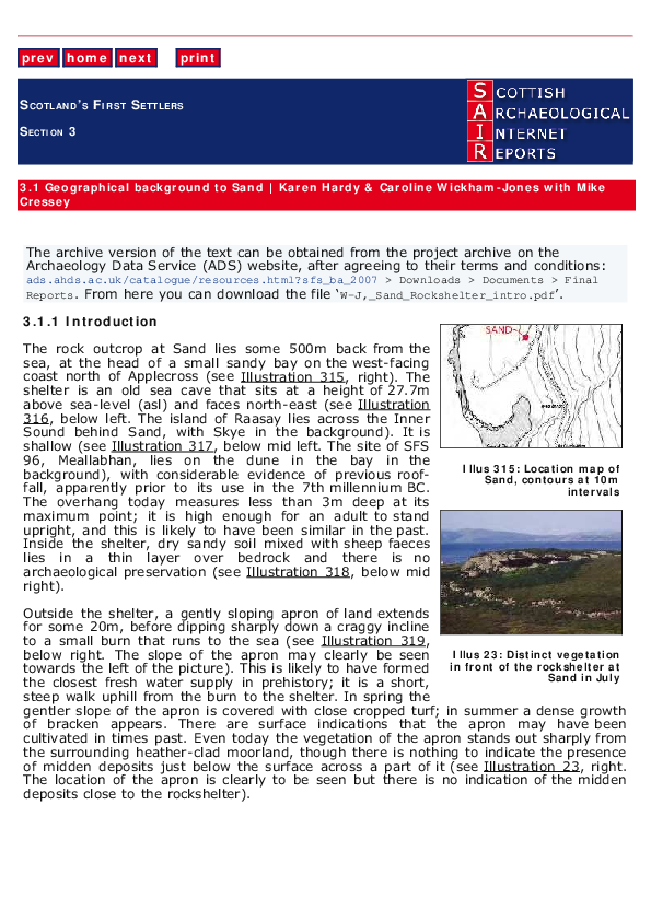 (PDF) 3.1 Geographical background to Sand