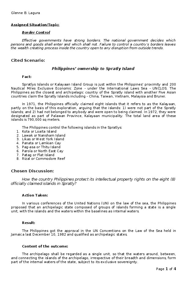 Kalayaan group of islands issue article picture
