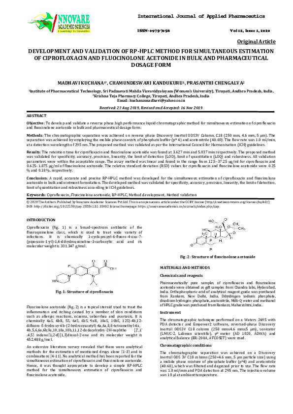 (PDF) Development and Validation of RP-HPLC Method for Simultaneous ...