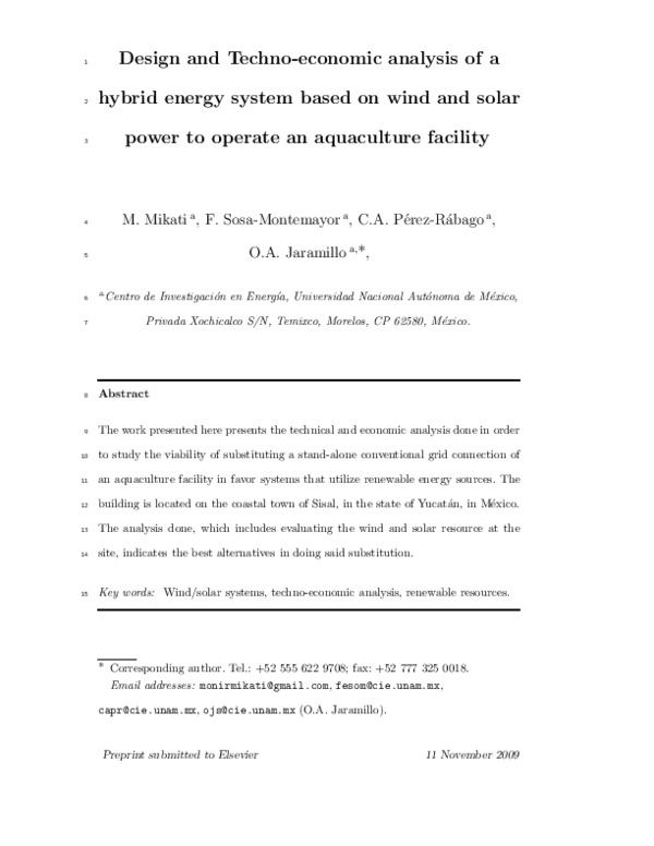 (PDF) Hybrid Energy System Based on Wind and Solar
