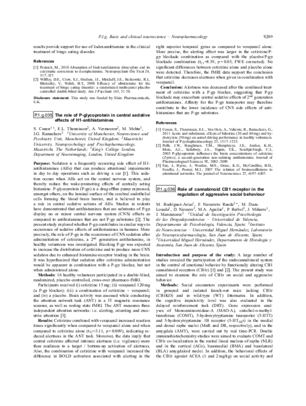 (PDF) P.1.g.036 Role of cannabinoid CB1 receptor in the regulation of ...