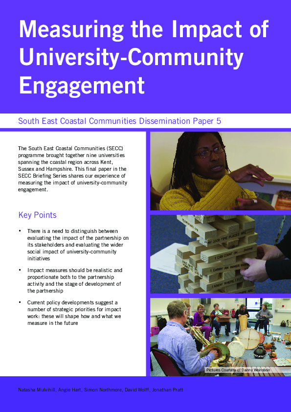 (PDF) South East Coastal Communities Project dissemination series paper ...