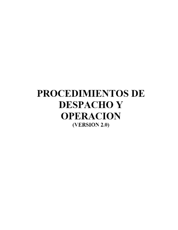 (PDF) REGULACIÓN CONELEC 006-00 PROCEDIMIENTOS DE DESPACHO Y OPERACION ...
