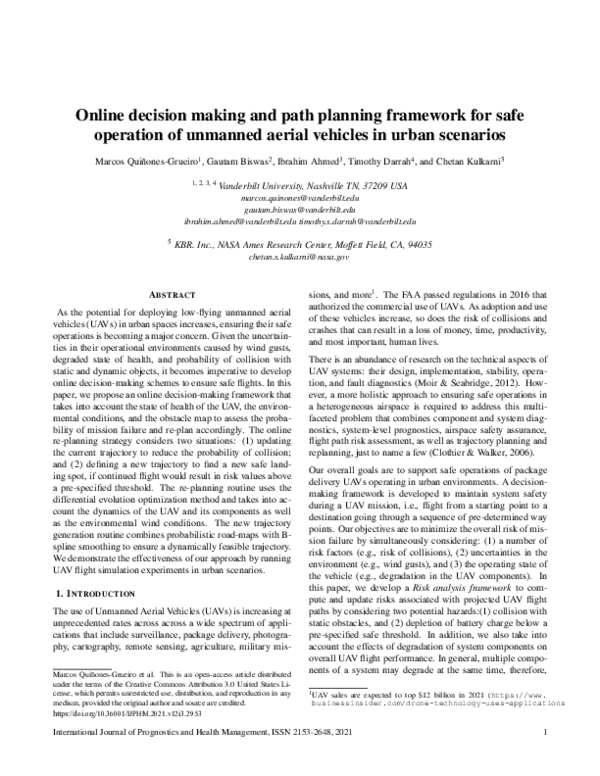 (PDF) Online decision making and path planning framework for safe ...