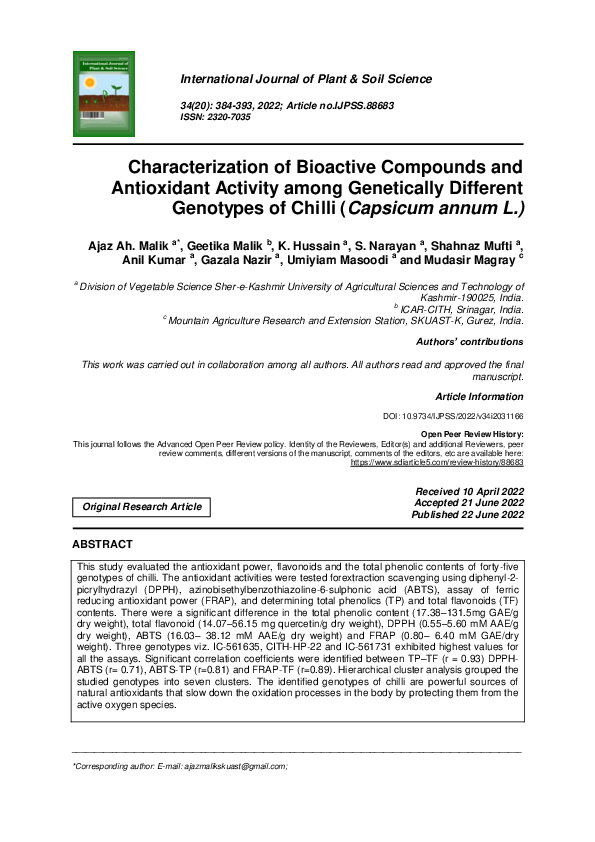 (PDF) Characterization of Bioactive Compounds and Antioxidant Activity ...