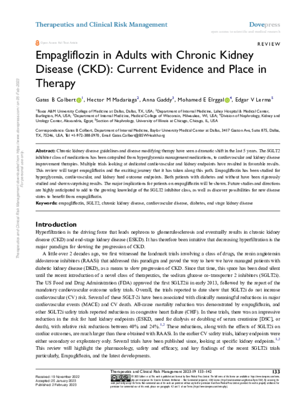 (PDF) Empagliflozin in Adults with Chronic Kidney Disease (CKD ...