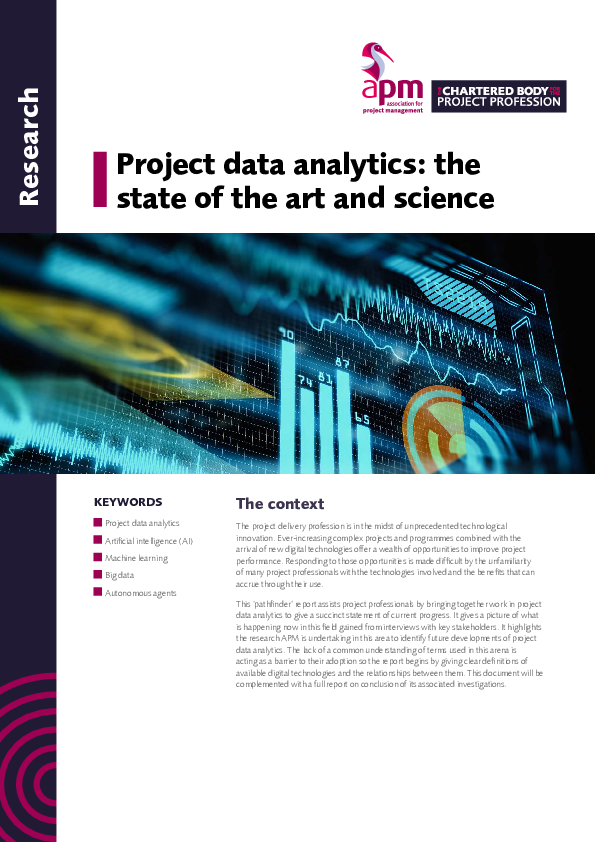 (PDF) Project Data Analytics: The State of the Art and Science