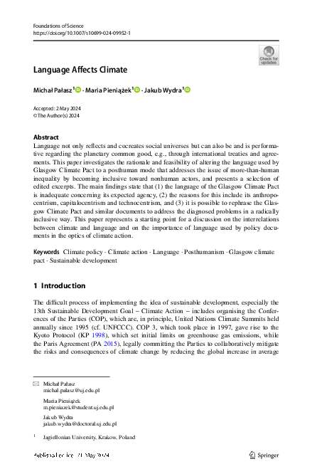 (PDF) Language Affects Climate