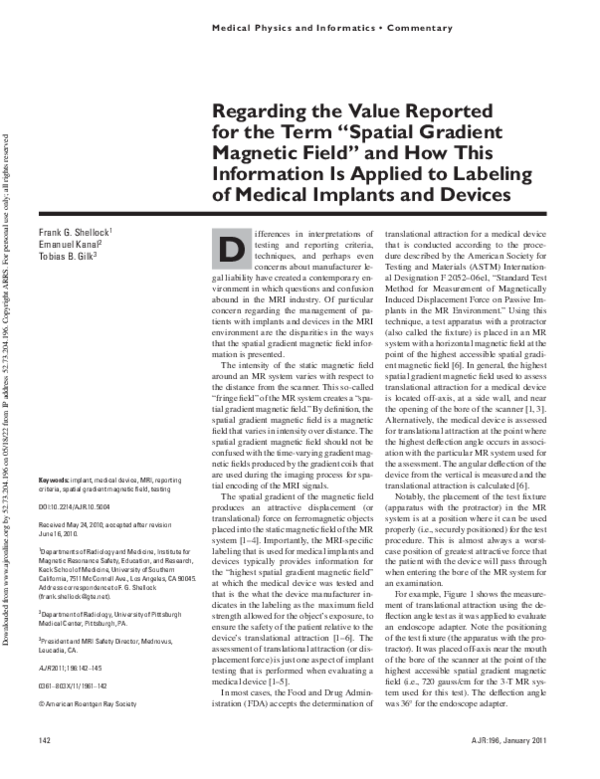(PDF) Regarding the Value Reported for the Term “Spatial Gradient ...