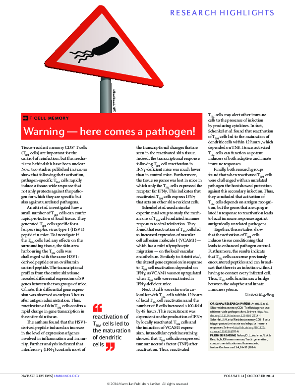 (PDF) Warning — here comes a pathogen!