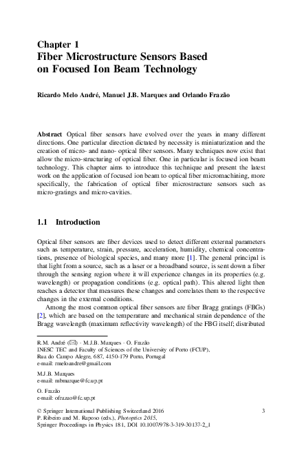 (PDF) Fiber Microstructure Sensors Based on Focused Ion Beam Technology