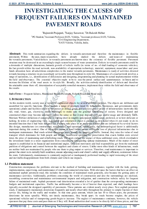 (PDF) Investigating the causes of frequent failures on maintained ...