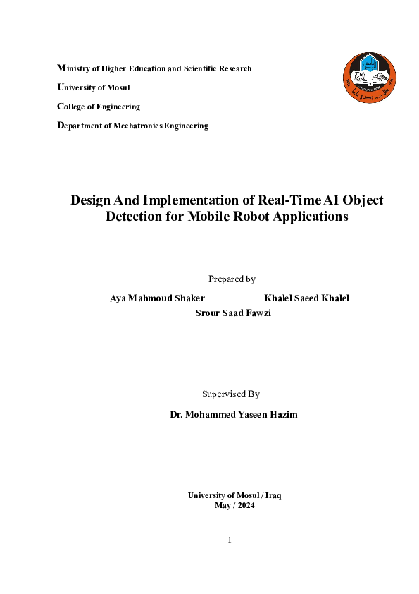 (PDF) Design And Implementation of Real-Time AI Object Detection for ...