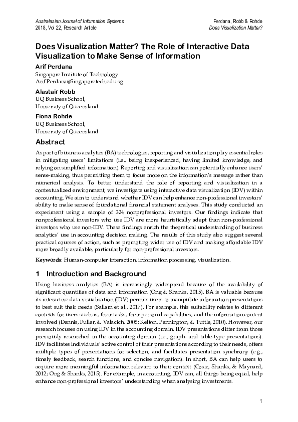 (PDF) Does Visualization Matter? The Role of Interactive Data ...