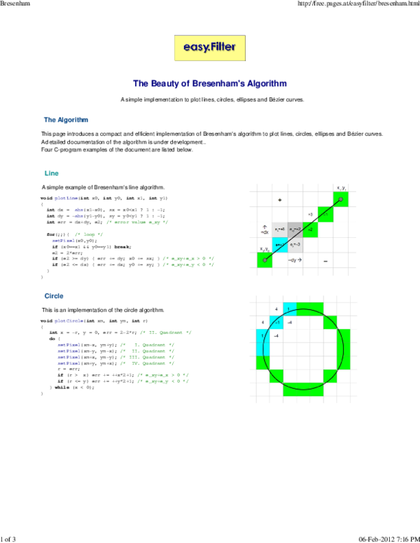 (PDF) Graphics Algorithm