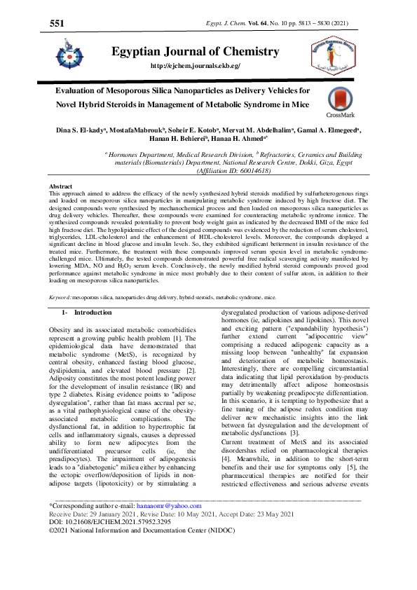 (PDF) Evaluation of Mesoporous Silica Nanoparticles as Delivery ...