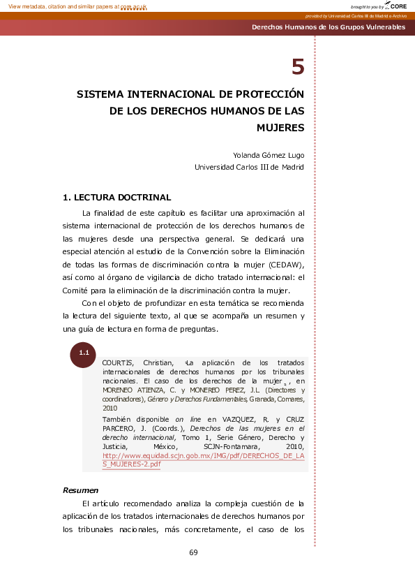 (PDF) Sistema Internacional De Protección De Los Derechos Humanos