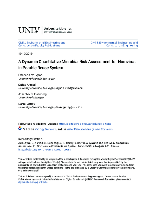 (PDF) A dynamic quantitative microbial risk assessment for norovirus in ...