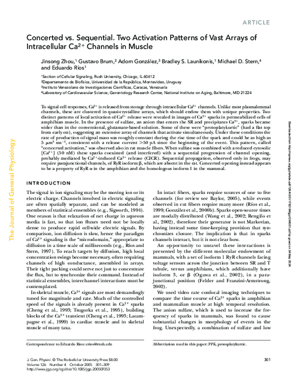 (PDF) Concerted vs. Sequential. Two Activation Patterns of Vast Arrays ...