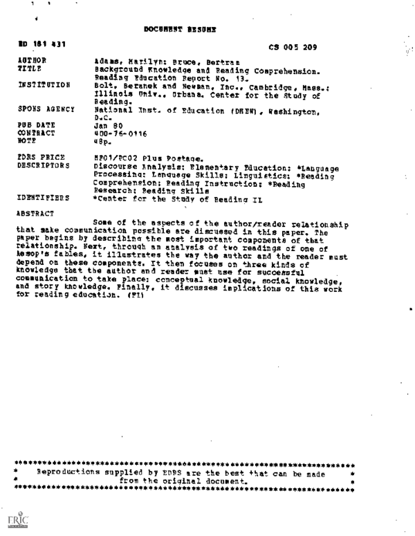  pdf background knowledge and reading comprehension reading education