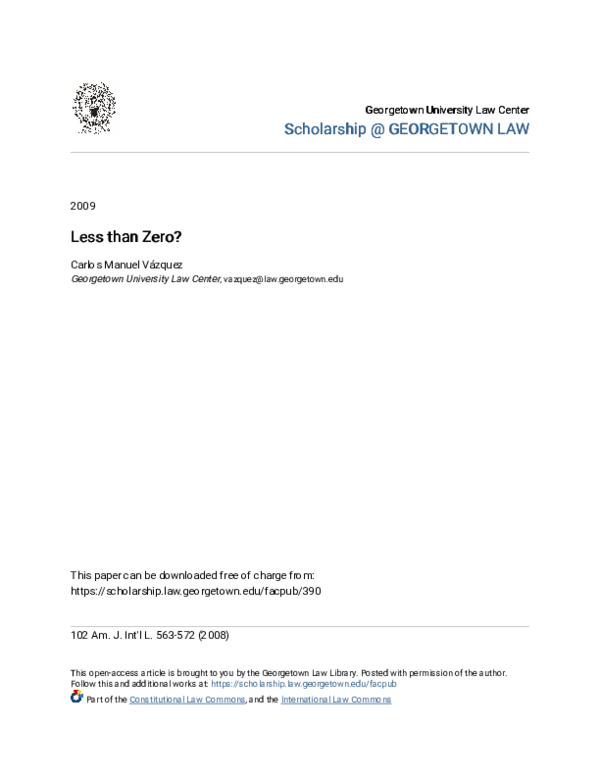 (PDF) Less Than Zero?