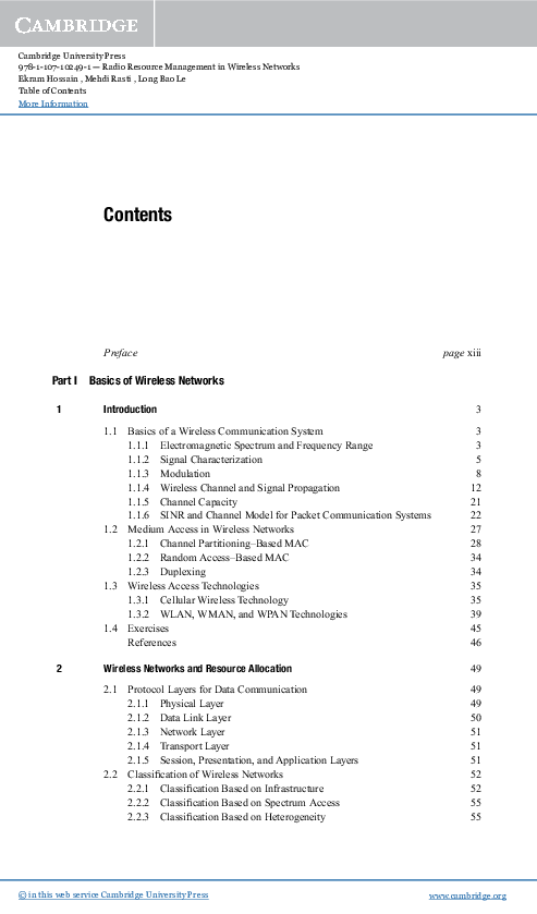 Pdf Radio Resource Management In Wireless Networks