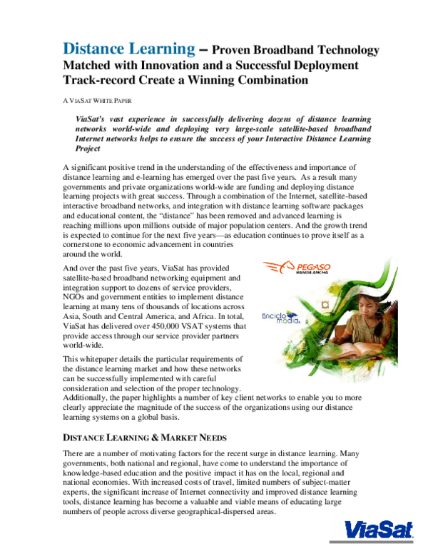 (PDF) Complete system for distance learning over IP