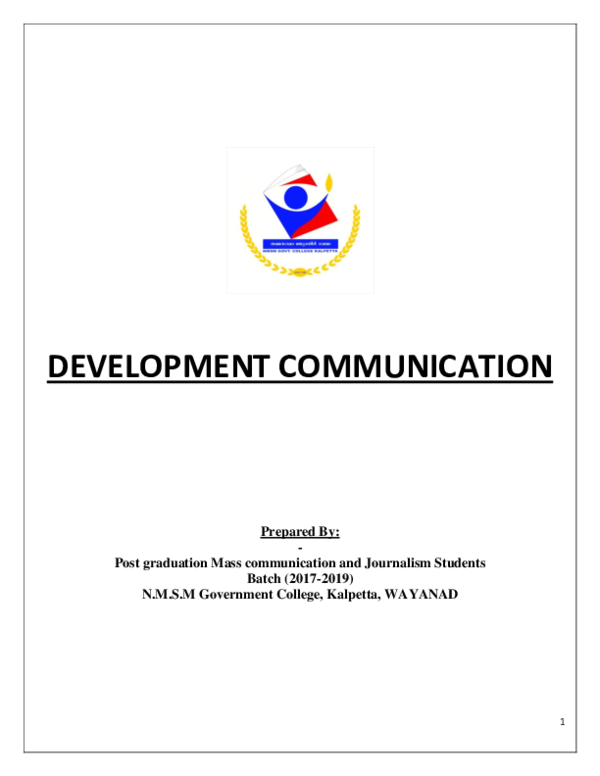 (PDF) development communication