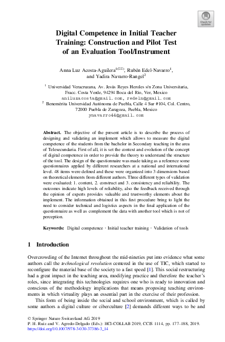 (PDF) Digital Competence in Initial Teacher Training: Construction and ...