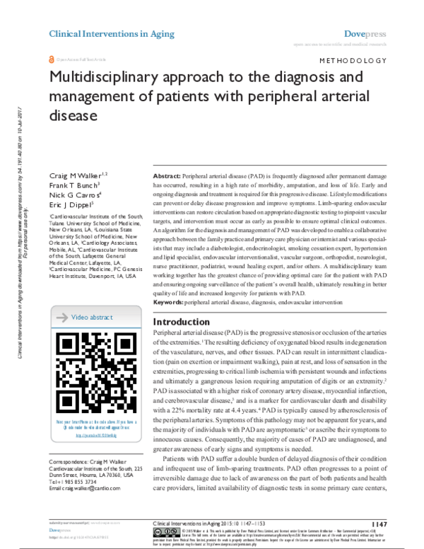 (PDF) Multidisciplinary approach to the diagnosis and management of ...