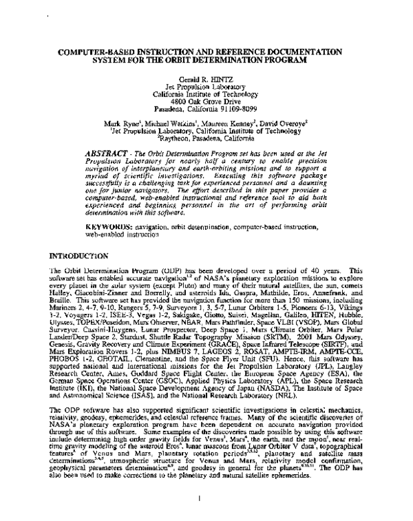 (PDF) Computer-based instruction and reference documentation system for ...
